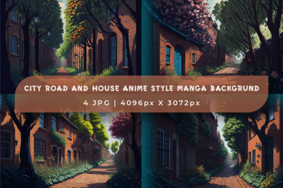 Download City Road and House Anime Style Manga - Anime style Collection